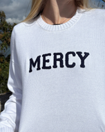 White Mercy Sweater